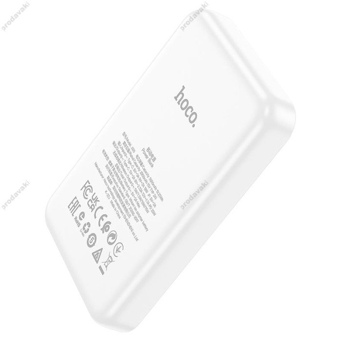 Повербанк портативний акумулятор Power bank Hoco J109 Easy PD20W MagSafe fast charging 5000 mAh White