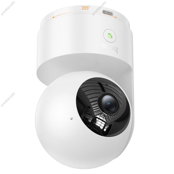 Камера відеоспостереження Hoco D8 Indoor PTZ HD camera 3MP 1296p 2.4G White