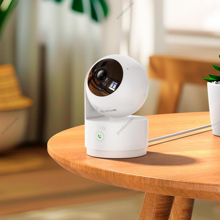 Камера відеоспостереження Hoco D8 Indoor PTZ HD camera 3MP 1296p 2.4G White