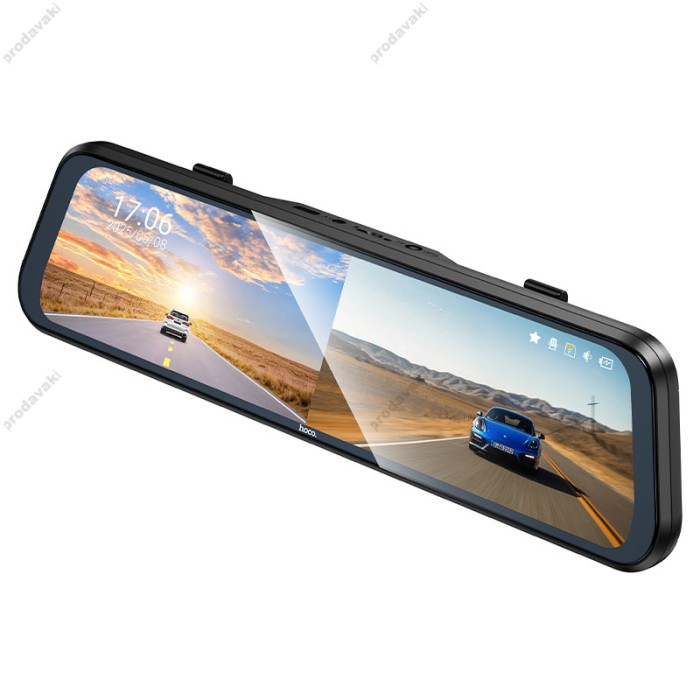 Відеореєстратор HOCO DV16 streaming media driving recorder (dual-channel with rear camera) 1080p Black