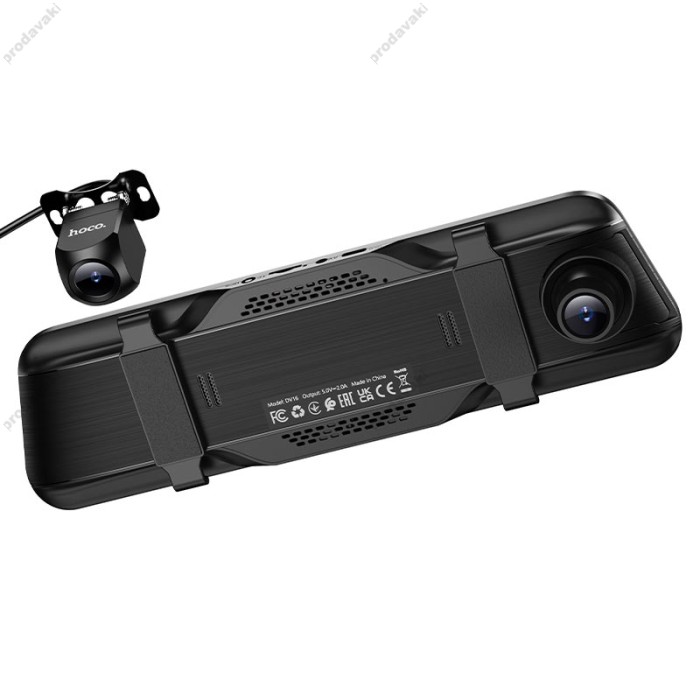 Відеореєстратор HOCO DV16 streaming media driving recorder (dual-channel with rear camera) 1080p Black