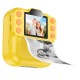 Фотоапарат дитячий з друком HOCO DV211 Dual camera children printing camera 1080p video Yellow