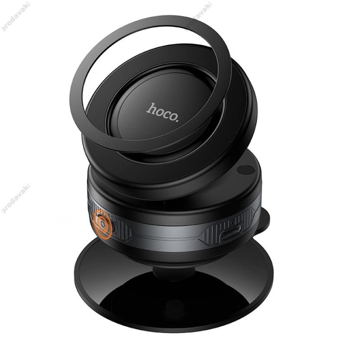 Автомобільний тримач Hoco H87 Dragon electric suction cup magnetic holder Black
