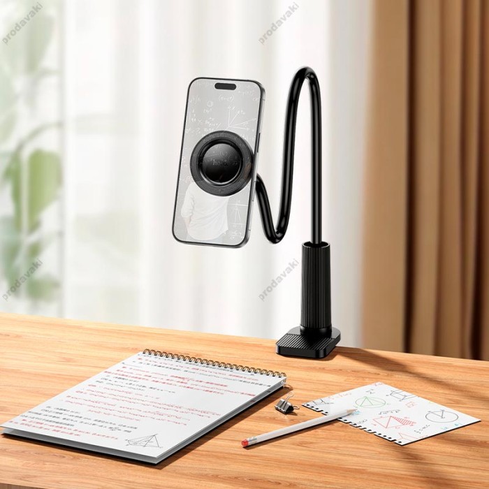 Настільна підставка для телефону Hoco HD13 Mountain ring magnetic holder Black