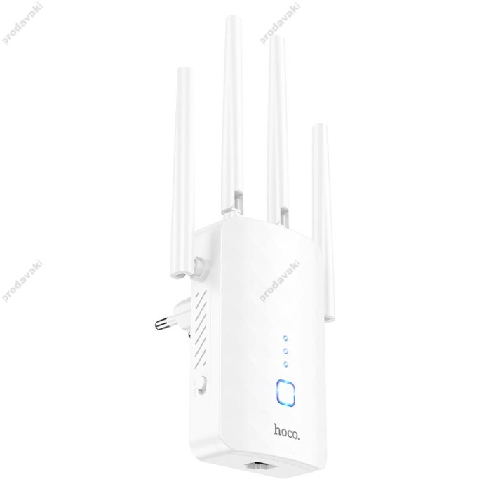 WIFI підсилювач ретранслятор репітер Hoco HI35 WIFI Repeater WiFi4 300Mbs White
