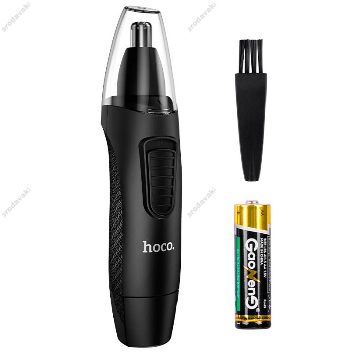 Тример для носа Hoco HP38 Dry battery nose hair trimmer AA Battery power 130min Black