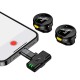 Бездротовий мікрофон Hoco L22 Bright 2-in-1 Lightning / Type-C Black