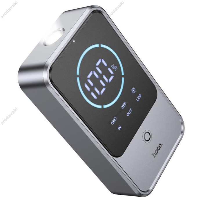 Пусковий зарядний пристрій бустер Hoco QS7 Source smart emergency Car JAMP піковий 800A 10000 mAh Grey