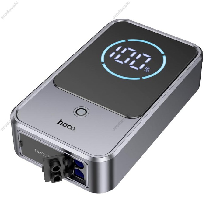 Пусковий зарядний пристрій бустер Hoco QS7 Source smart emergency Car JAMP піковий 800A 10000 mAh Grey