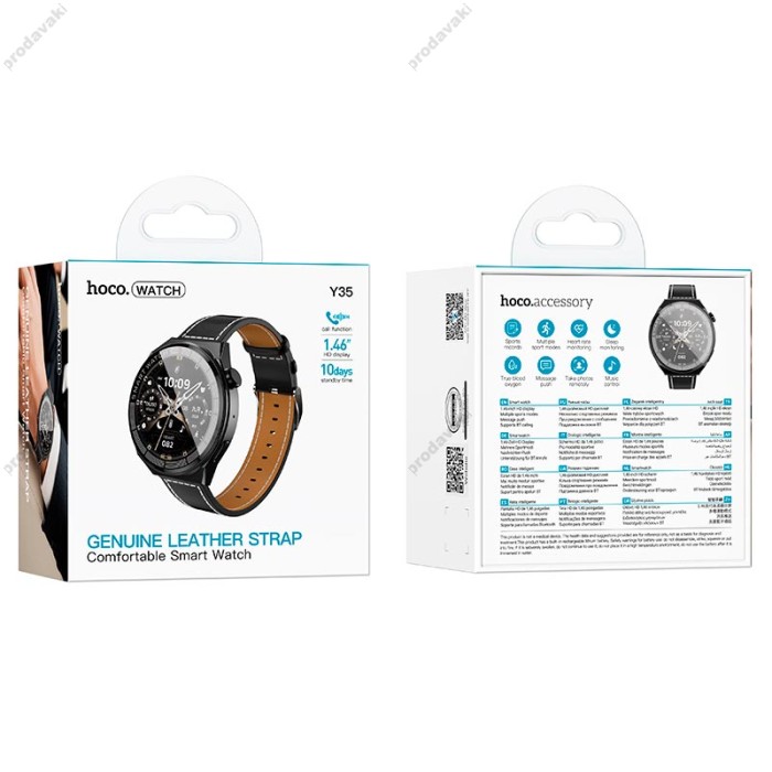 Смарт-годинник HOCO Y35 Smart sports watch (call version) Black