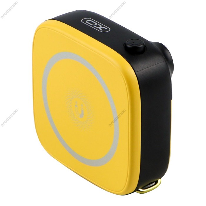 Повербанк портативний акумулятор Power bank XO PR223 MagSafe магнітний 10000 mAh Чорно-жовтий