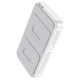 Повербанк портативний акумулятор Power bank Hoco Q10 Transparent discovery MagSafe магнітний 20W 5000 mAh White