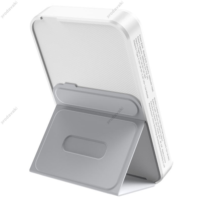 Повербанк портативний акумулятор Power bank Hoco Q10 Transparent discovery MagSafe магнітний 20W 5000 mAh White
