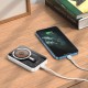 Повербанк портативний акумулятор Power bank Hoco Q10 Transparent discovery MagSafe магнітний 20W 5000 mAh White