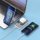 Повербанк портативний акумулятор Power bank Hoco Q10 Transparent discovery MagSafe магнітний 20W 5000 mAh White