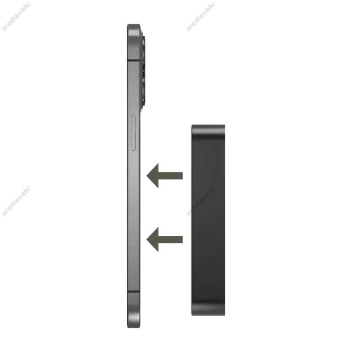 Повербанк портативний акумулятор Power bank Momax Q.Mag X2 MagSafe магнітний 20000 mAh Black