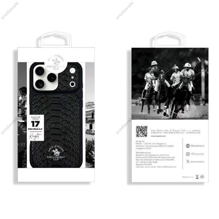 Чохол Santa Barbara Polo & Racquet Club Knight MagSafe iPhone 18 Pro Black