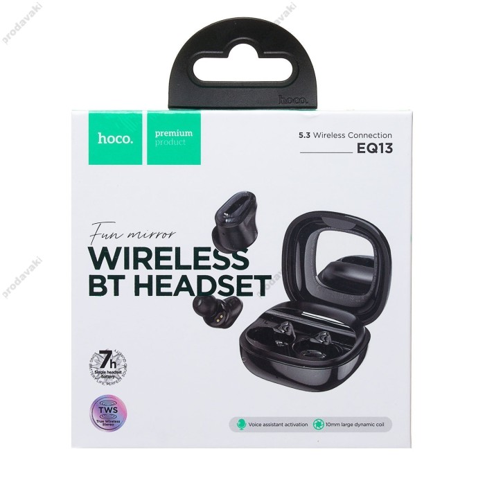 Бездротові Bluetooth навушники Hoco EQ13 Fun true wireless BT 5.3 Black