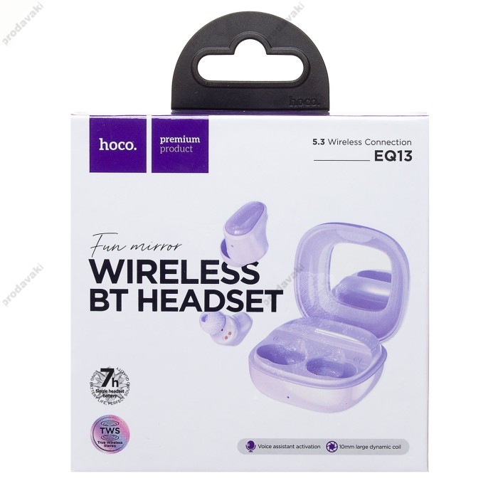 Бездротові Bluetooth навушники Hoco EQ13 Fun true wireless BT 5.3 Purple