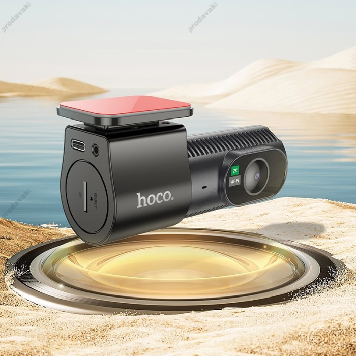 Відеореєстратор HOCO DV7 2K display hidden driving recorder Wi-Fi Black