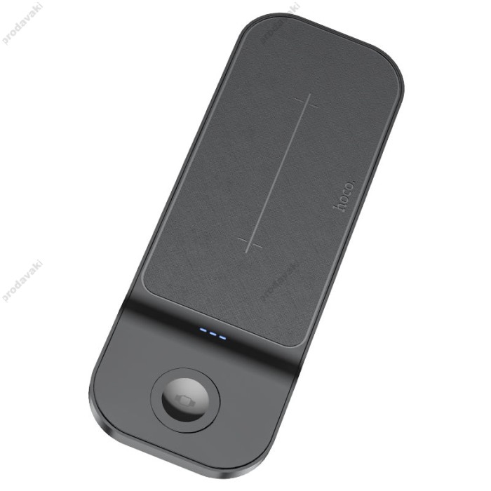 Бездротовий зарядний пристрій HOCO CQ5 Step 3-in-1 wireless fast charger (iWatch) White