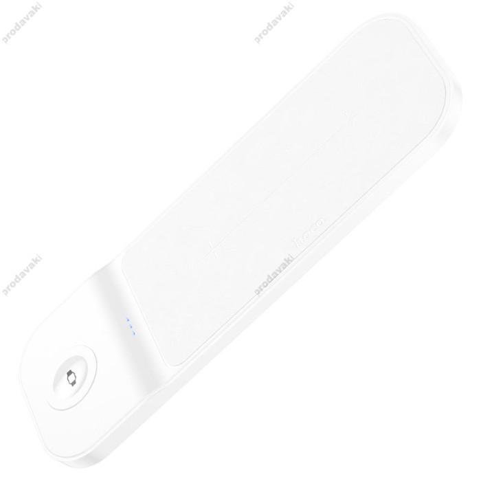 Бездротовий зарядний пристрій HOCO CQ5 Step 3-in-1 wireless fast charger (iWatch) White