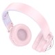 Бездротові Bluetooth навушники HOCO W50 Cute fun headphones BT 5.3 Pink