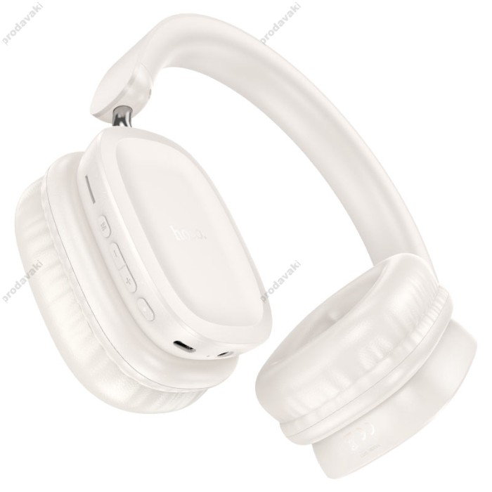 Бездротові Bluetooth навушники HOCO W51 Delightful headphones BT 5.3 Milky White