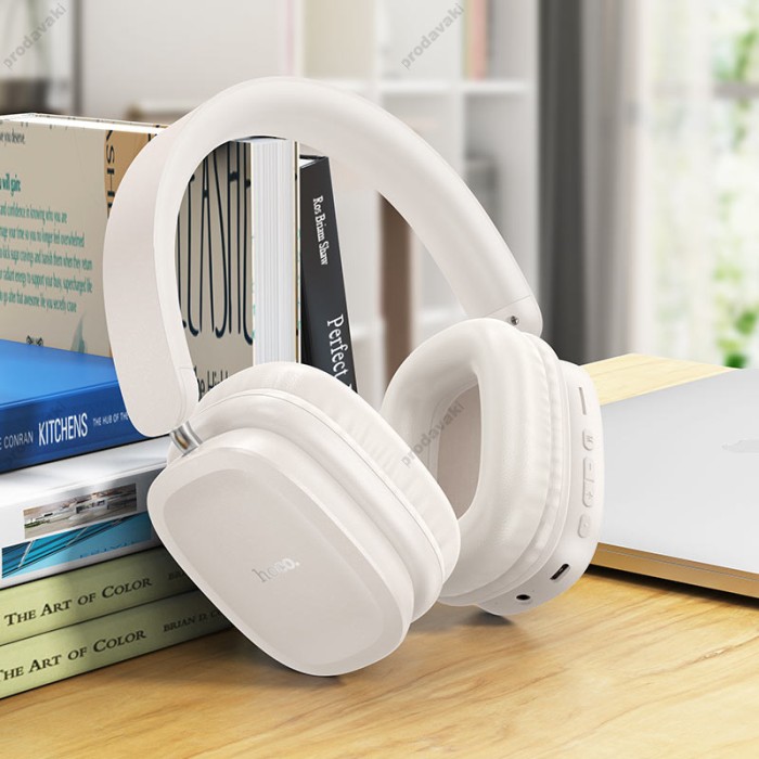 Бездротові Bluetooth навушники HOCO W51 Delightful headphones BT 5.3 Milky White