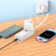 Мережевий подовжувач фільтр HOCO AC10A Barry PD65W GaN (2C2A with 1 socket) desktop charger (EU) White
