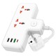 Мережевий подовжувач фільтр HOCO AC12A Reise 2-position expansion socket (PD30W/1C3A) (EU) Black