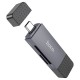 Кардрідер HOCO HB45 Spirit 2в1 SD/TF USB/Type-C 2.0 card reader Grey