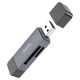 Кардрідер HOCO HB45 Spirit 2в1 SD/TF USB/Type-C 2.0 card reader Grey