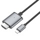 Кабель HOCO UA27 HD on-screen cable Lightning to HDTV (HDMI) 4K 2m Metal-grey
