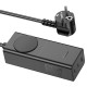 Мережевий подовжувач фільтр HOCO NS4 Sharp PD65W (2C1A) desktop socket (EU/GER) Black