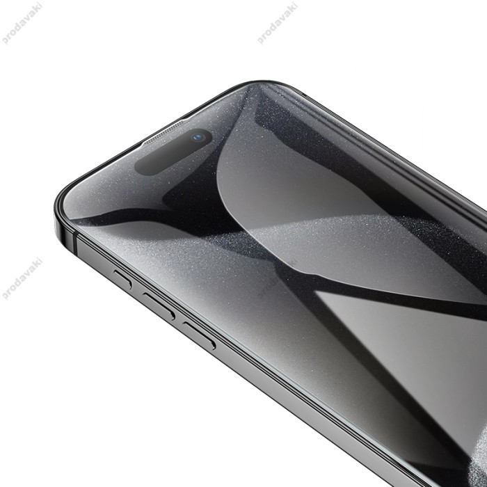 Захисне скло HOCO A34 9D Large Arc dustproof for iPhone 15 Pro Max Black