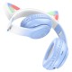Бездротові Bluetooth навушники HOCO W42 Cat Ears over-ear BT headphones BT5.3 Crystal Blue