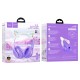 Бездротові Bluetooth навушники HOCO W42 Cat Ears over-ear BT headphones BT5.3 Purpule Grape