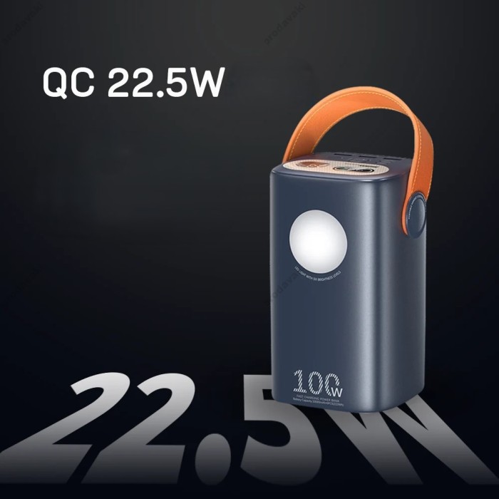 Повербанк портативний акумулятор Power bank Remax RPP-100 Gutitan 100W + 22.5W 60000 mAh Blue
