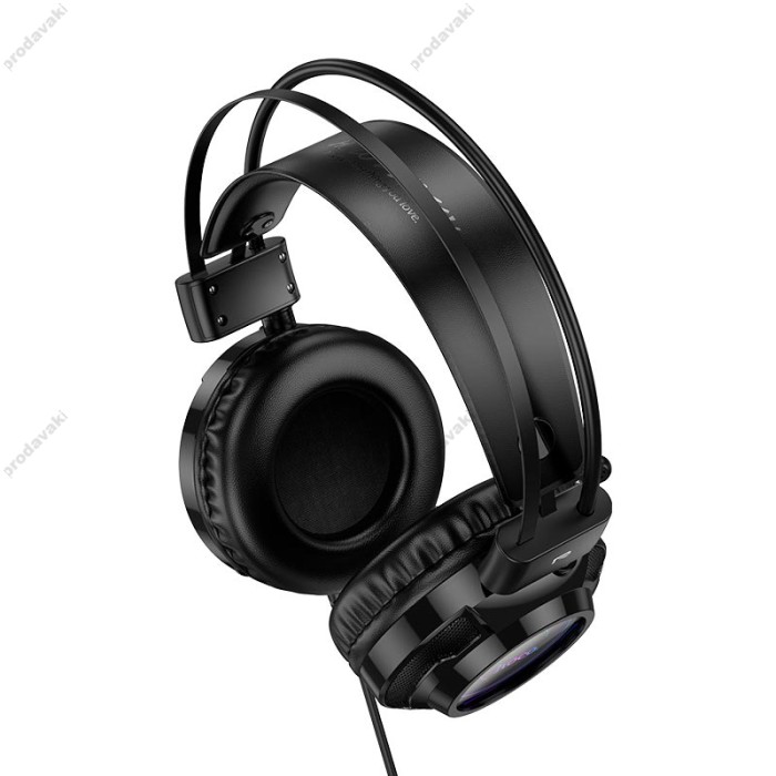 Дротові навушники HOCO W110 Resource gaming headphones USB+AUX Black