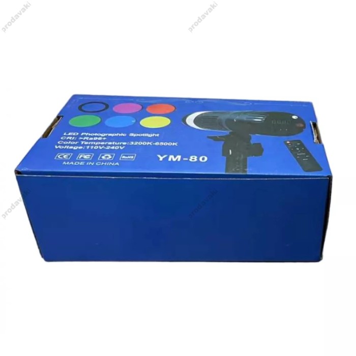 Світлодіодний освітлювач LED CH YM-80 RGB 18x7.5 cm 5 Color 3200K-6500K Remote