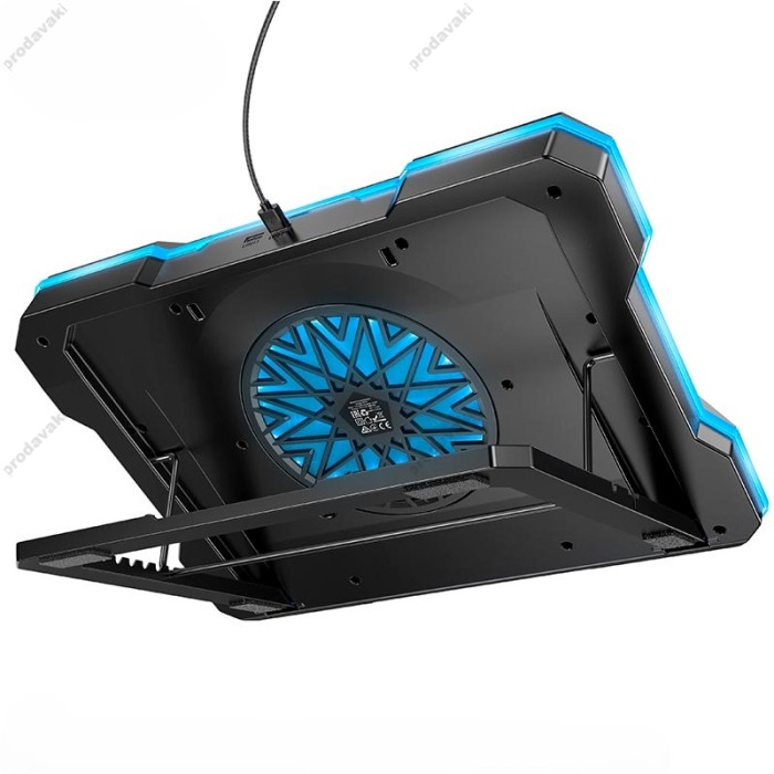 Підставка для ноутбука та MacBook Hoco DH20 Monnlight RGB notebook cooling holder 10RGB Black