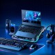 Підставка для ноутбука та MacBook Hoco DH20 Monnlight RGB notebook cooling holder 10RGB Black
