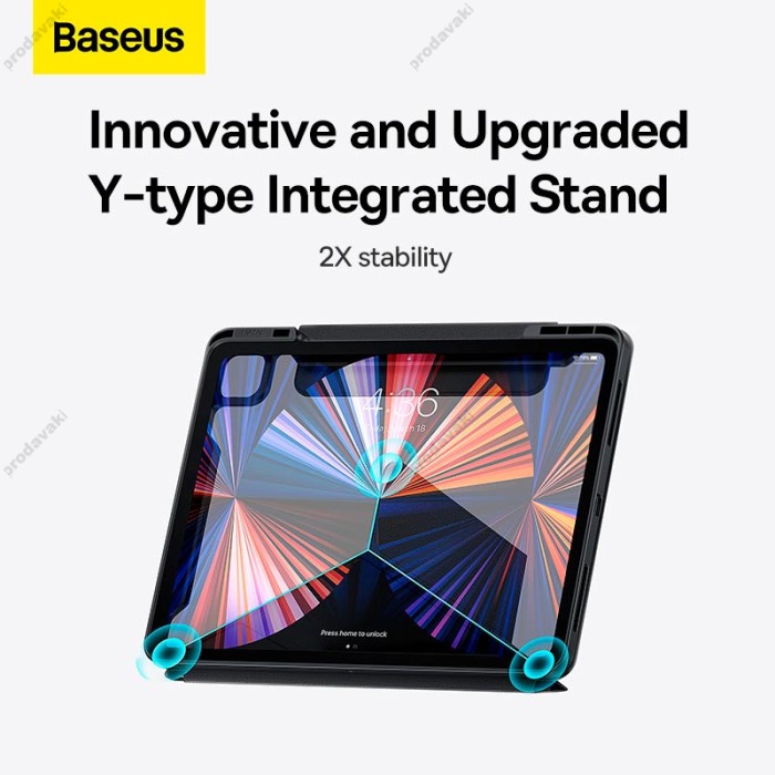 Чохол BASEUS Safattach Y-type Magnetic Stand Case For Pad Pro 12.9-inch (2018/2020/2021/2022) Grey (ARCX010113)