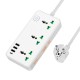 Подовжувач мережевий фільтр HOCO AC7A Storm 3-position socket 3USB/1Type-C 3.4A/17W white