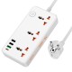 Подовжувач мережевий фільтр HOCO AC8A Storm 3-position socket 3USB/1Type-C PD/QC 3A/30W white