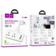 Подовжувач мережевий фільтр HOCO AC11A Voyage 2-position expansion socket 3USB/Type-C 10A white
