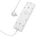 Подовжувач мережевий фільтр Hoco AC13A Talento 5-position socket 3USB/Type-C 10A White
