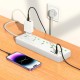 Подовжувач мережевий фільтр Hoco AC13A Talento 5-position socket 3USB/Type-C 10A White
