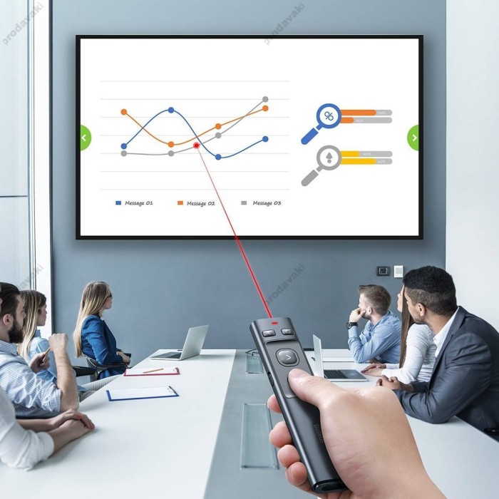 Лазерна указка Baseus Orange Dot Wireless Presenter (Red Laser) Grey ACFYB-0G